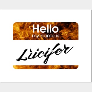 Lucifer Morningstar Name Tag? - Mightbelucifer Posters and Art